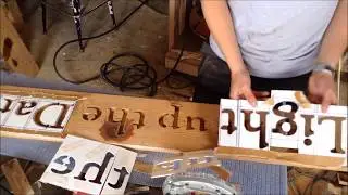 Woodworking:  Make Custom Router Letter Stencils // How -To