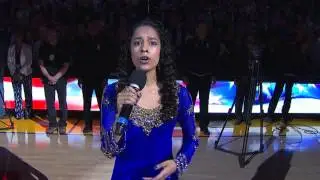Kimaya Chalpe - National Anthem @ Warriors Game 2015