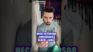 NECK EXTENSOR ENDURANCE w/ BLOCK ON WALL FOR NECK PAIN