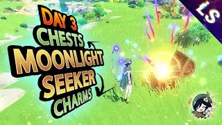 Moonlight Seeker All Chests & Charms 100% - Day 3 - Genshin Impact