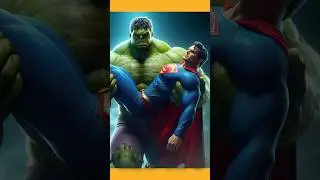 SUPERMAN vs HULK🔥 #shorts #hulk #superman #thor #marvel