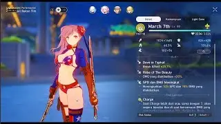 March 7th as Miyamoto Musashi Swimsuit | Honkai Star Rail MOD