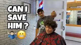 Bro couldn’t choose a haircut