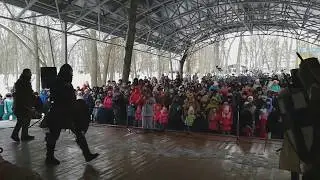 Дружина Витязь на Широкой масленице в Винновской роще