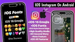 IOS Emojis + IOS Fonts | Share Reels Like Iphone | Iphone Instagram On Android | Instander Update
