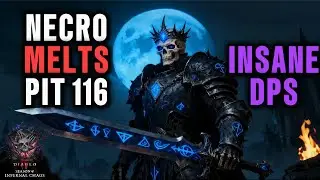 S10 Shadowblight Crit Necromancer MELTS PIT 116 | Best Diablo 4 Season 10 Endgame Necro Build SKULM