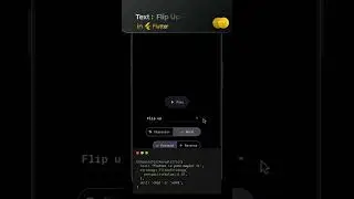 🎭 3D Text Flip Animation in Flutter | Cinema-Style Character Reveal