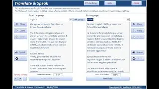 Translate & Speak Using Access (Version 4.3)