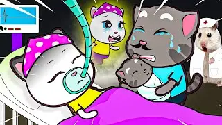 Oh no, Tom! Don't be sad about Angela! Doctor Hamster saved Tom baby