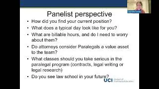 Paralegal Career and Program Information Session Fall 2023