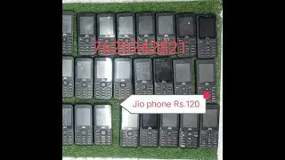 Second hand Jio phone || avilable on stok JIO USED MOBILE RS.120