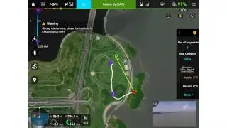 DJI GO. Режим: Полет по точкам (Waypoints) на русском