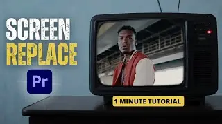 Learn How Replace TV Screen in Premiere Pro | Easy 1 Minute Tutorial