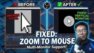 Finally Fixed! OBS Zoom to Mouse Script for Vertical Monitors