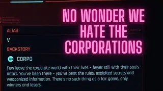 ACT 1 Part 1 Corpo Lifepath Intro Cyberpunk 2077