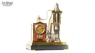 Antique French 'Steam Hammer' Clock The Foundryman Circa 1890 by A.R.Guilmet