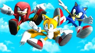 GMOD • Sonic, Tails and Knuckles • Legendary Ragdolls [Jumping, Slides]