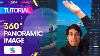 Spark AR Tutorial -  360° panoramic images with Blender | Sphere (EN Captions)