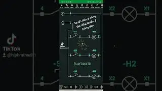 Sơ đồ đấu 3 công tắc điều khiển cho 3 bóng đèn độc lập từ lưới 220V