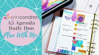 Erin Condren A5 Agenda Daily Duo Plan With Me | Chloetry Plans