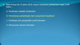 Latihan Tes Seleksi Perangkat Desa Part 1
