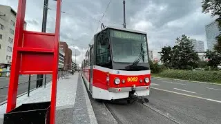 Pravidelný tramvajový provoz na Pankráci