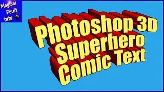 Photoshop 3d Superhero Comic Text