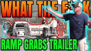 One Boat One DUMB Mistake! Capt Nearly Rips Trailer In Half! -E41