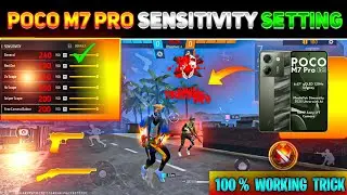 Poco M7 Pro Free Fire Headshot Setting ⚙️ || Free Fire Sensitivity Settings ⚙️ Free Fire Max 🔥
