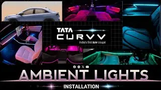 TATA Curvv's AMAZING Ambient Light Installation #ambientlights #curvv