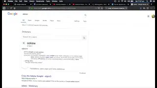 Searching for askew on google