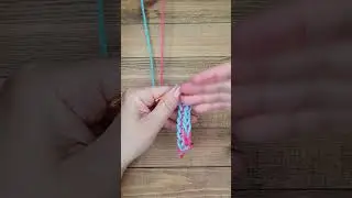 #shorts Very Beautiful Two Color Crochet Cord. Detailed Video