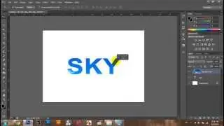 Lồng ảnh vào chữ trong photoshop