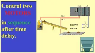control MOTORS in sequence after time delay