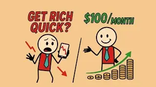 Get Rich Quick vs Smart Investing | Stickman Finance 💰📈 #LongTermInvesting #InvestingForBeginners