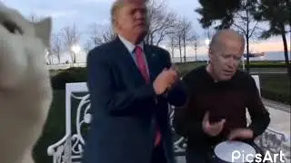 levan Polkka - Donald Trump and Joe Biden Darbuka Dance