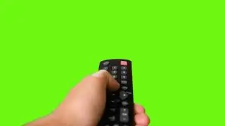 TV remote green screen video VFX