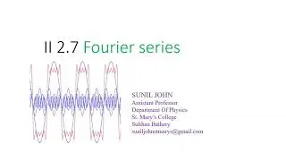 II 2 7 Fourier Series
