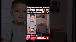 Gekyume running around showing pictures of his dad XXX Tentacion in his house 💔😢🏡