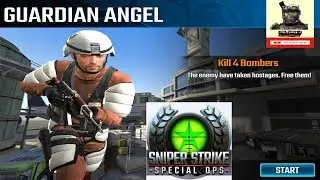 Zone 10 Airport rifle mission #25 guardian angel, sniper strike : special ops ( iOS & Android )