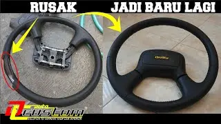 Truck Isuzu Elf steering wheel repair || retrim #dscreative