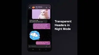 Redesigned Night mode (Telegram 2022)