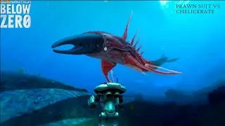 Subnautica: Below Zero Prawn Suit vs Chelicerate.