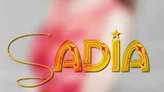 Make potrize colour glass font by {Sadia Editx}