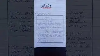 Notice on tour to Jaipur l Write a notice on school tour l Notice writing l English 