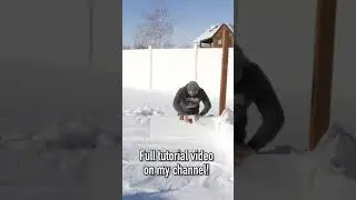 Easy Ice Rink Build - Under 4 Hours! #shorts