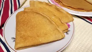 Блины на кефире, молоке и воде