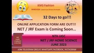 Application Form Out for NTA UGC NET/JRF June 2023 by Shwetambri Sharma #kmsfashion #ntanet
