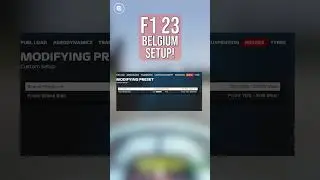 #F123 Belgium Setup! 🏎️ #shorts