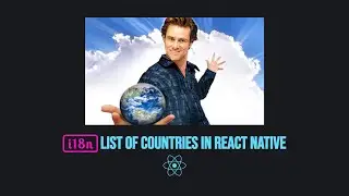 i18n list of countries in React Native